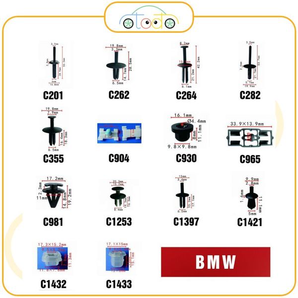 Chốt nhựa C1790 dùng cho xe BMW sản xuất với độ chính xác cao