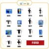 Chốt nhựa C827 dùng cho xe Ford sản xuất với độ chính xác cao