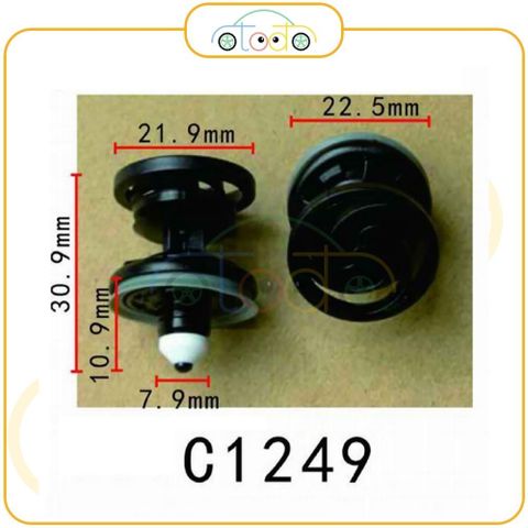 Chốt nhựa C1249 dùng cho xe Audi/ Volkswagen sản xuất với độ chính xác cao
