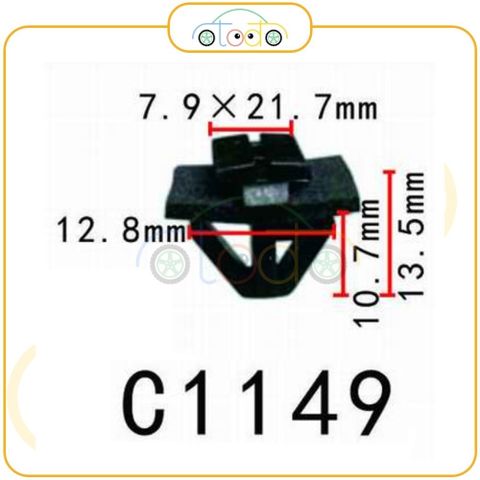 Chốt nhựa C1149 dùng cho xe Hyundai - Kia sản xuất với độ chính xác cao