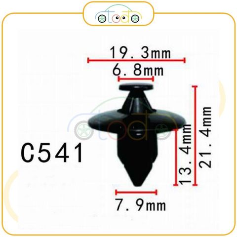 Chốt nhựa C541 dùng cho xe Honda/ Nissan/ Subaru sản xuất với độ chính xác cao