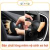Bàn chải vệ sinh cửa gió điều hòa ô tô, nội thất gia đình, chổi quét bụi, dụng cụ vệ sinh lông mềm