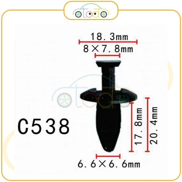 Chốt nhựa C538 dùng cho xe Ford sản xuất với độ chính xác cao