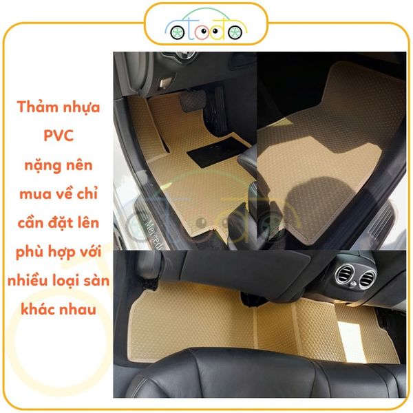 Thảm lót sàn nhựa PVC dành cho xe ô tô 5 chỗ Audi Q3 năm 2013-2018