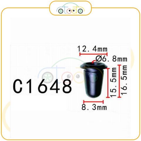Chốt nhựa C1648 dùng cho xe Land Rover sản xuất với độ chính xác cao
