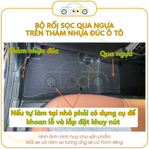 Bộ thảm rối sọc qua ngựa dành cho xe 5 chỗ Vinfast VF7 năm 2022-2024 theo form thảm nhựa đúc