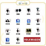 Chốt nhựa C1407 dùng cho xe Volkswagen sản xuất với độ chính xác cao