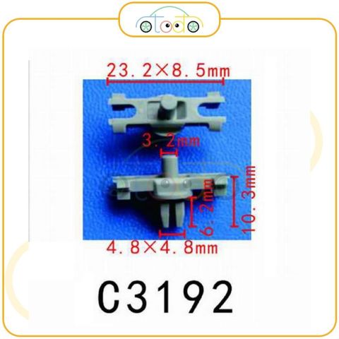 Chốt nhựa C3192 dùng cho xe Audi sản xuất với độ chính xác cao