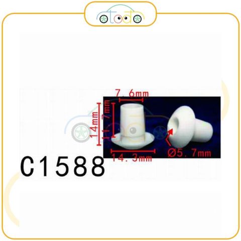 Chốt nhựa C1588 dùng cho xe Land Rover  sản xuất với độ chính xác cao