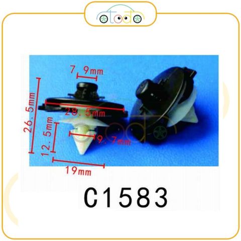 Chốt nhựa C1583 dùng cho xe Audi/ Volkswagen sản xuất với độ chính xác cao