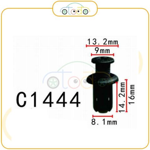 Chốt nhựa C1444 dùng cho xe Mazda sản xuất với độ chính xác cao