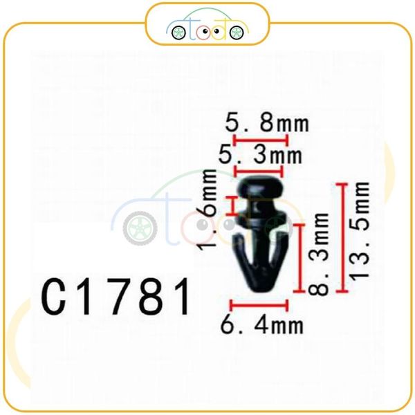 Chốt nhựa C1781 dùng cho xe Ford sản xuất với độ chính xác cao