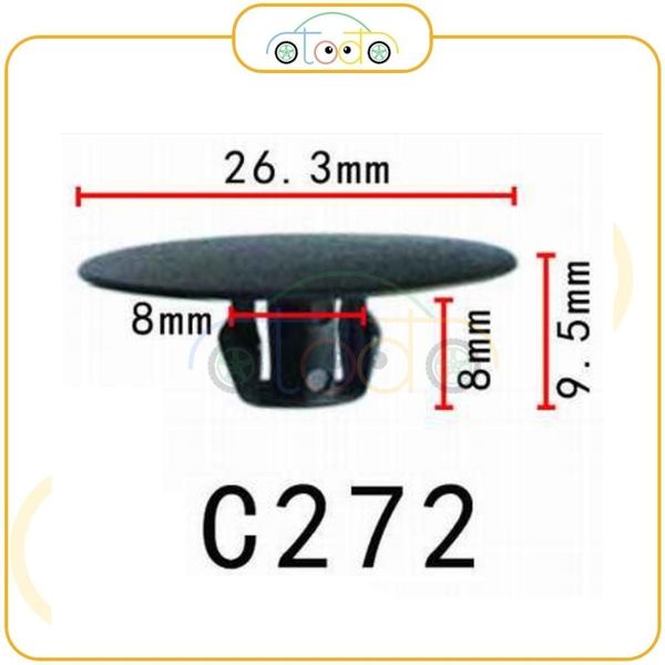 Chốt nhựa C272 dùng cho xe Mitsubishi sản xuất với độ chính xác cao