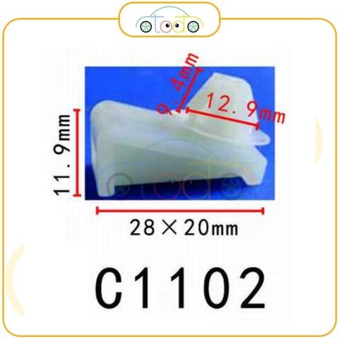 Chốt nhựa C1102 dùng cho xe Mitsubishi sản xuất với độ chính xác cao