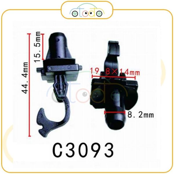 Chốt nhựa C3093 dùng cho xe Toyota sản xuất với độ chính xác cao