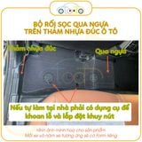 Bộ thảm rối sọc qua ngựa dành cho xe 5 chỗ Kia K3 năm 2022-2024 theo form thảm nhựa đúc
