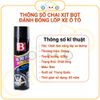 Chai xịt bọt làm sáng lốp xe chống lão hóa, làm sạch lốp xe ô tô