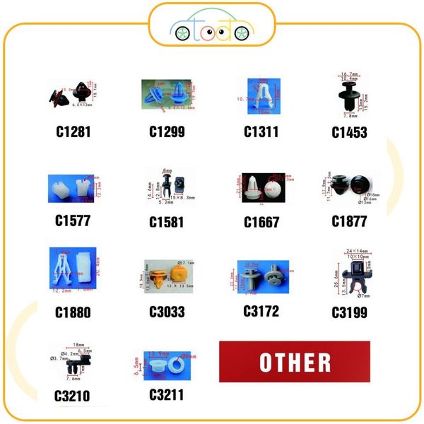 Chốt nhựa C3356 dùng cho xe Other sản xuất với độ chính xác cao