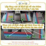 Bộ thảm rối sọc qua ngựa dành cho xe 7 chỗ Toyota Veloz năm 2022-2024 theo form thảm da