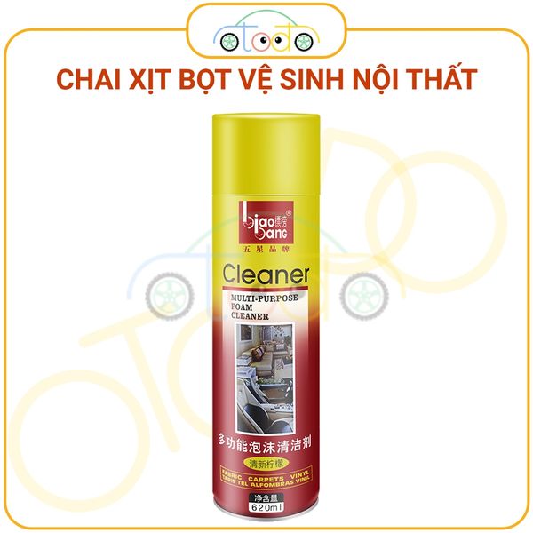 Chai xịt bọt tẩy rửa đa năng nội thất ô tô, ghế da, vệ sinh không cần nước