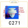 Chốt nhựa C271 dùng cho xe Honda/ Nissan/ Toyota sản xuất với độ chính xác cao