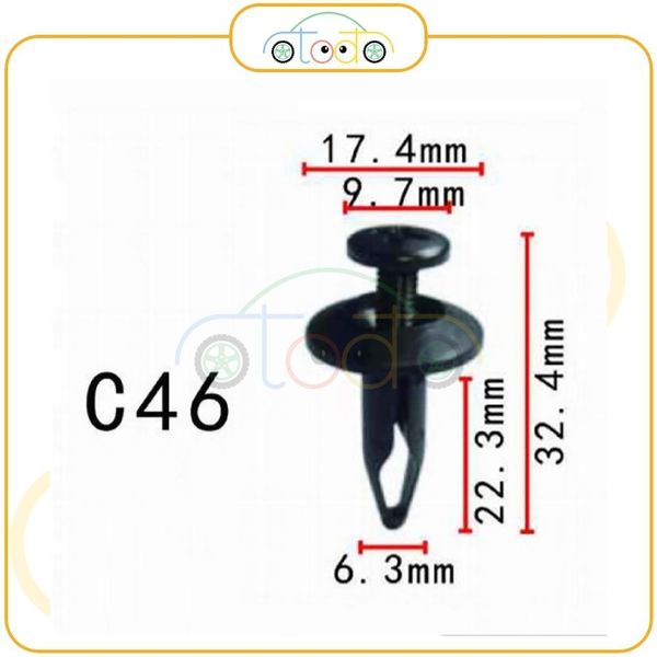 Chốt nhựa C46 dùng cho xe Ford/ General Motors/ Land Rover sản xuất với độ chính xác cao