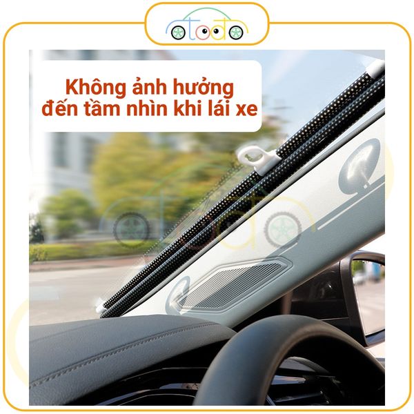 Tấm che nắng kính chắn gió phía trước xe hơi, ban công, cách nhiệt phòng ngủ, rèm cuốn dạng ống lồng cho văn phòng