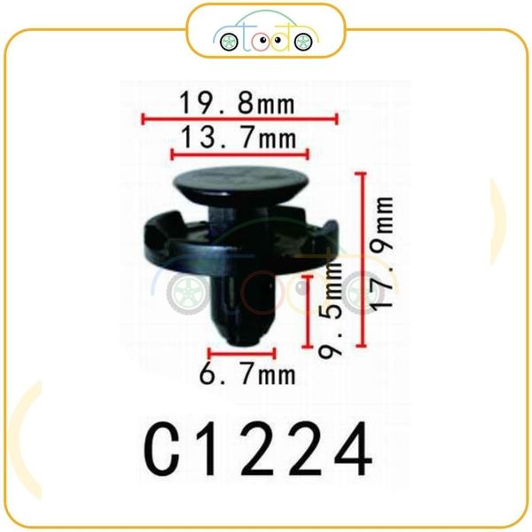 Chốt nhựa C1224 dùng cho xe Toyota sản xuất với độ chính xác cao