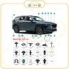 Chốt nhựa C283 dùng cho xe Mazda sản xuất với độ chính xác cao