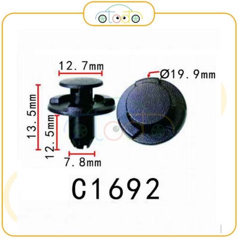 Chốt nhựa C1692 dùng cho xe Nissan sản xuất với độ chính xác cao