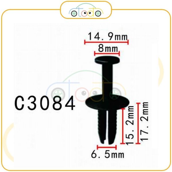 Chốt nhựa C3084 dùng cho xe BMW/ Volkswagen sản xuất với độ chính xác cao