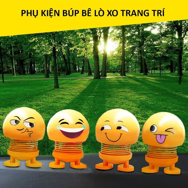 Búp bê lắc lò xo gắn nón, Thú nhún lò xo trang trí xe hơi