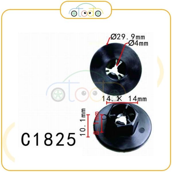 Chốt nhựa C1825 dùng cho xe Hyundai - Kia sản xuất với độ chính xác cao