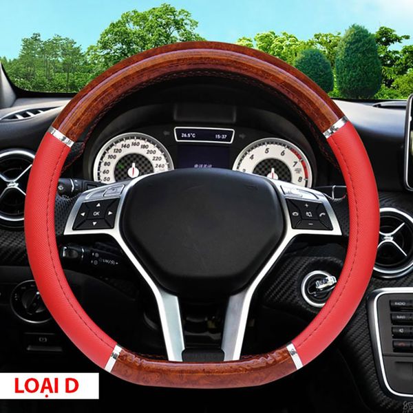 Bọc vô lăng cao su xe ô tô 5, 7 chỗ lắp đặt dễ dàng tại nhà, đường kính vô lăng 37-38 cm