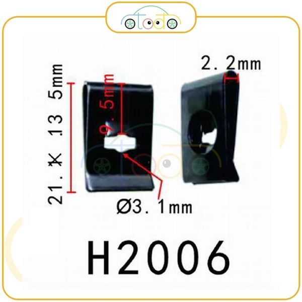 Chốt nhựa H2006 dùng cho xe Volkswagen sản xuất với độ chính xác cao