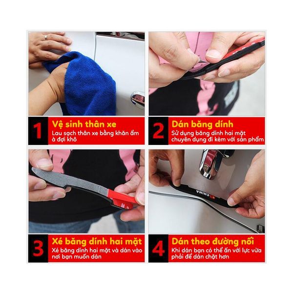 Miếng dán chống va chạm trầy xước cửa xe ô tô