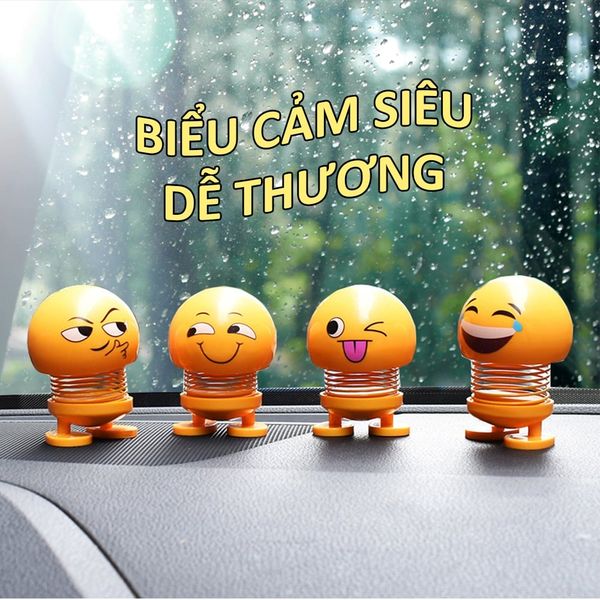Búp bê lắc lò xo gắn nón, Thú nhún lò xo trang trí xe hơi