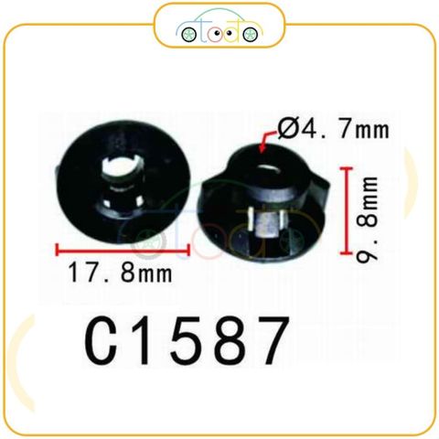 Chốt nhựa C1587 dùng cho xe Toyota sản xuất với độ chính xác cao