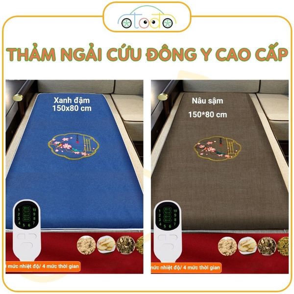 Đệm Điện Ngải Cứu Sưởi Ấm Giảm Đau Mỏi 150x80cm, Chườm Nóng Thảo Dược Thư Giãn - [Màu Sắc tùy chọn]