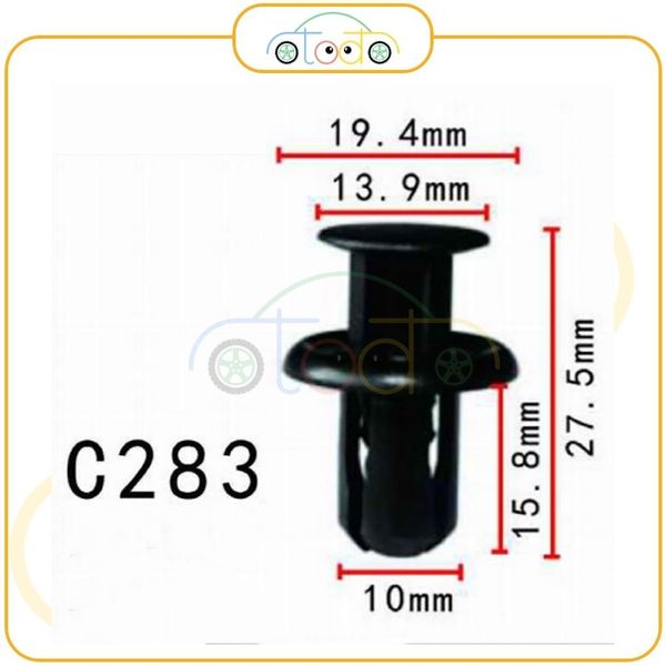 Chốt nhựa C283 dùng cho xe Mazda sản xuất với độ chính xác cao