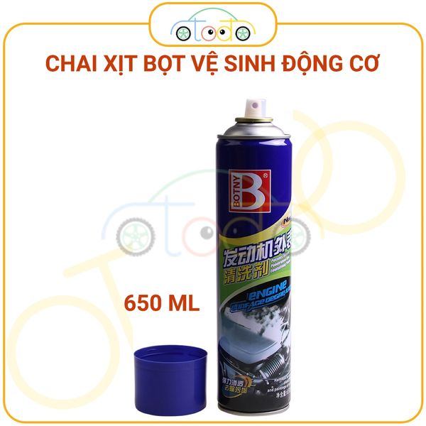 Chai xịt bọt vệ sinh làm sạch nội thất ô tô, ghế da, sofa và động cơ ô tô