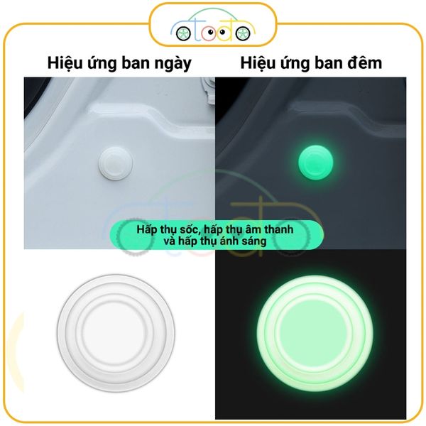 Miếng đệm cao su giảm chấn cửa xe ô tô, cốp xe, miếng đệm chống va chạm dải cách âm