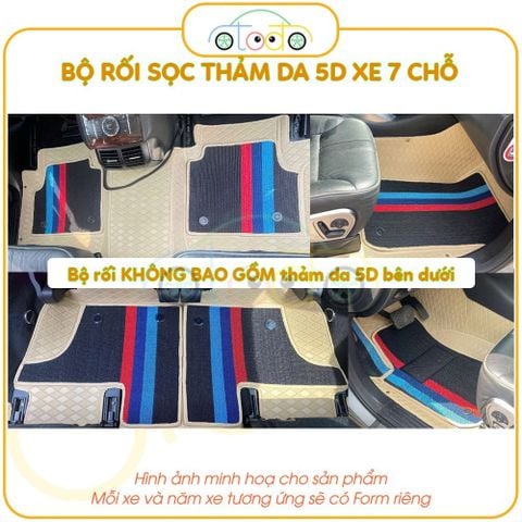 Bộ thảm rối sọc qua ngựa dành cho xe 7 chỗ Mitsubishi Pajero V6,V97,V93 năm 2010-2020 theo form thảm da