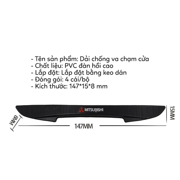 Miếng dán chống va chạm trầy xước cửa xe ô tô