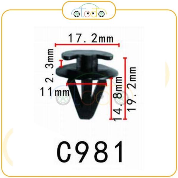 Chốt nhựa C981 dùng cho xe BMW sản xuất với độ chính xác cao