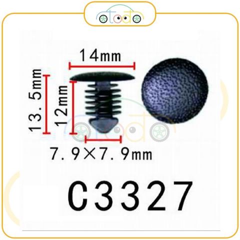 Chốt nhựa C3327 dùng cho xe Mercedes Benz sản xuất với độ chính xác cao