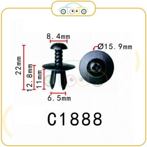 Chốt nhựa C1888 dùng cho xe Mercedes Benz sản xuất với độ chính xác cao