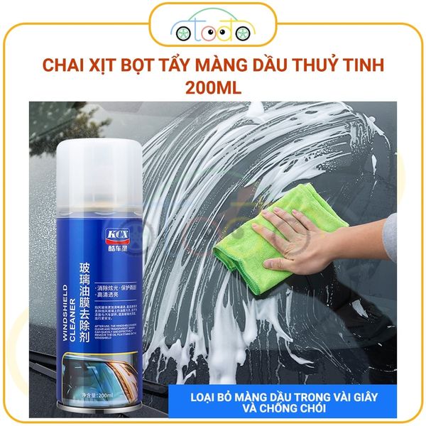 Chất tẩy màng dầu trên kính chắn gió ô tô, chất tẩy bọt trên cửa sổ ô tô, bình xịt tẩy màng dầu trên ô tô