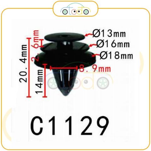 Chốt nhựa C1129 dùng cho xe Nissan sản xuất với độ chính xác cao