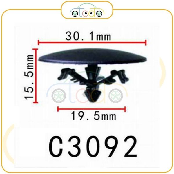 Chốt nhựa C3092 dùng cho xe Toyota sản xuất với độ chính xác cao